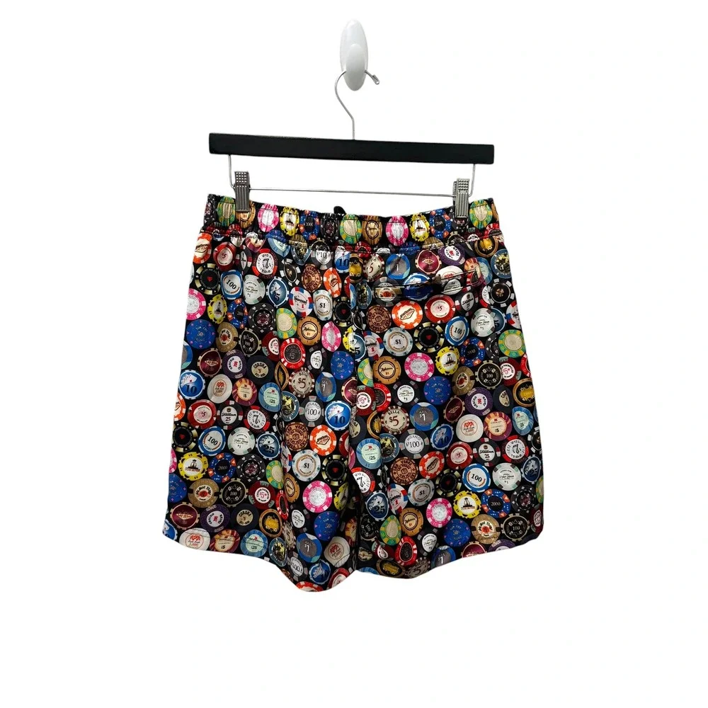 Robert Graham Mens Vegas Casino Poker Chip Swim Trunks Small Never Worn